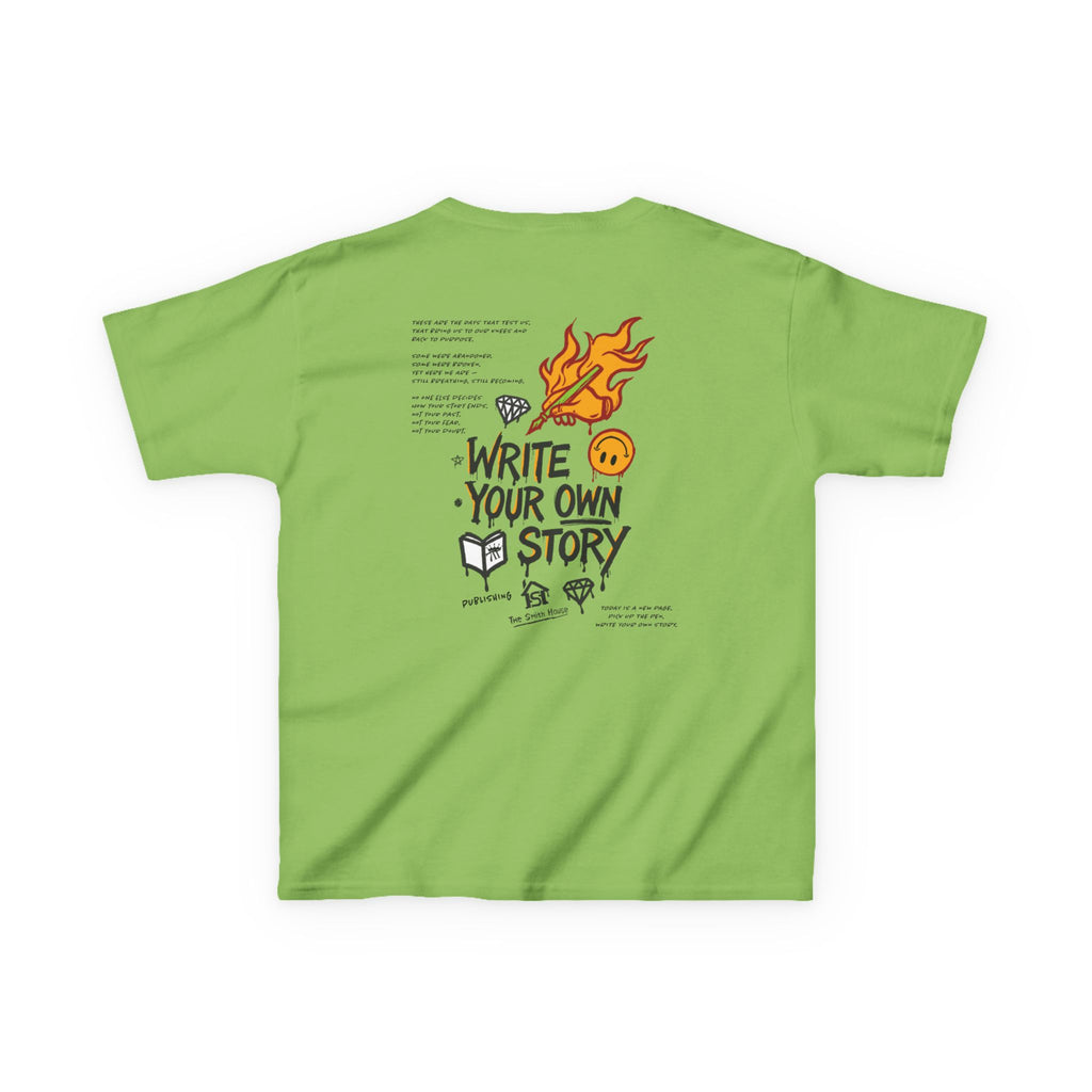 Empowering Kids Tee — "Write Your Own Story" Motivational Graphic T-Shirt