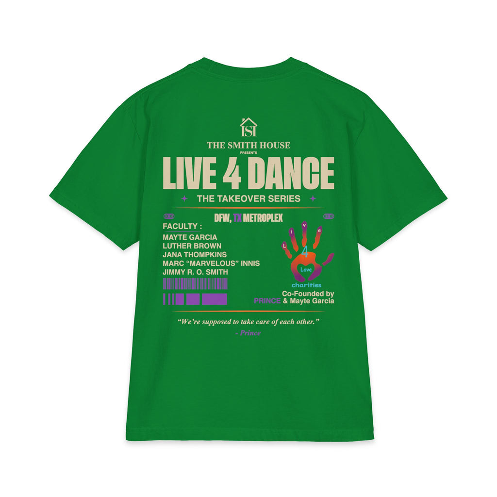 Live 4 Dance DFW Takeover T-Shirt — Live4LoveCharities Dance Convention Shirt