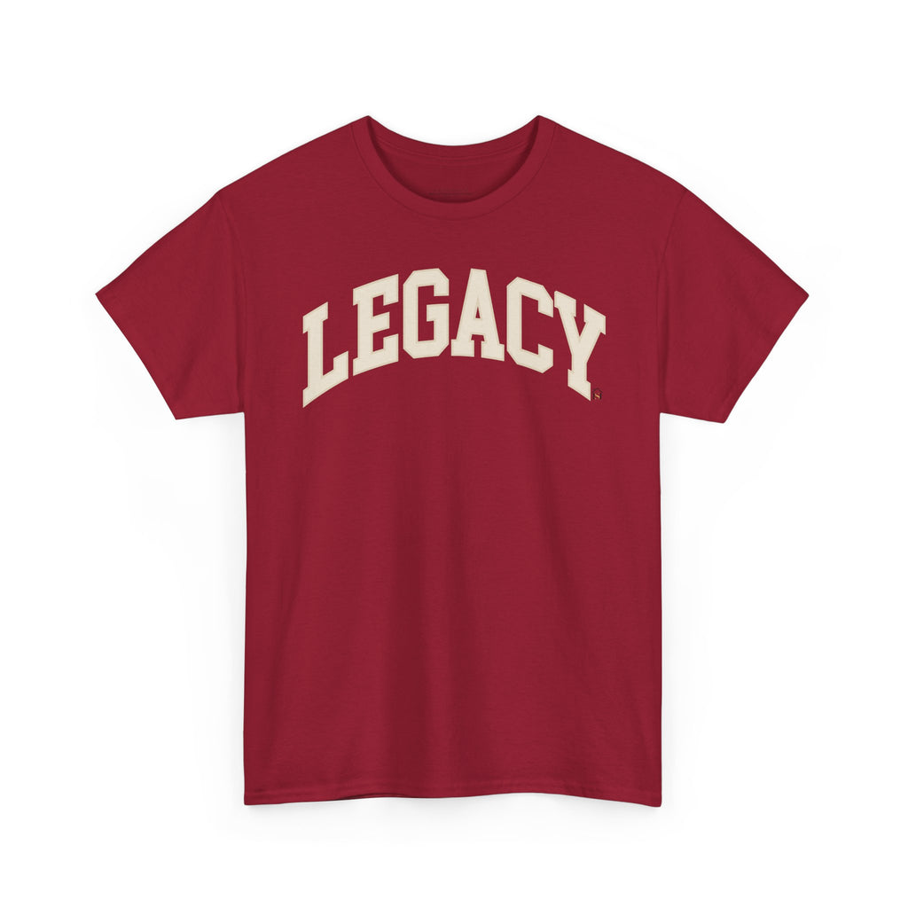 Legacy Graphic Tee — "Legacy" Arch Print Inspirational Cotton Shirt