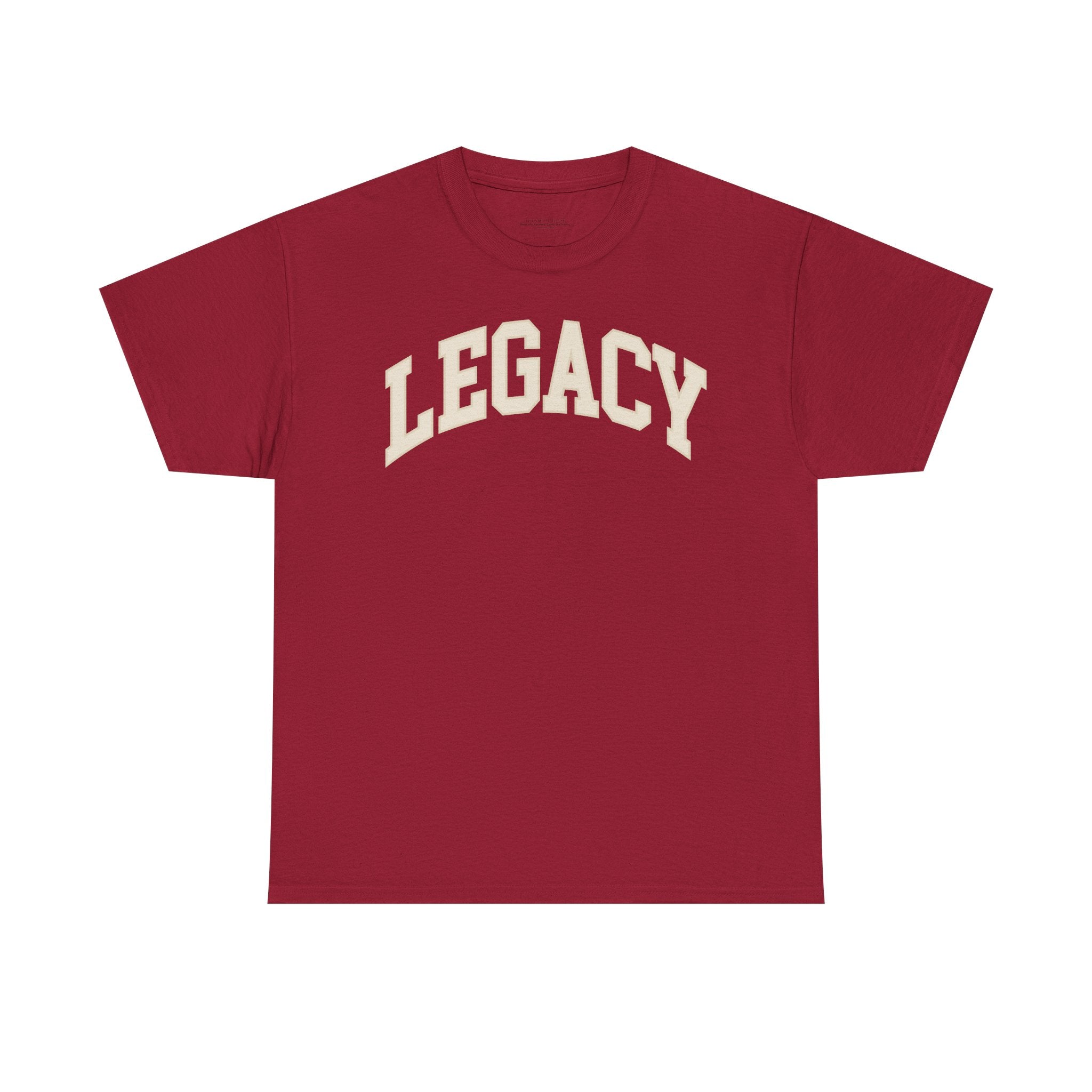 Legacy Graphic Tee — "Legacy" Arch Print Inspirational Cotton Shirt