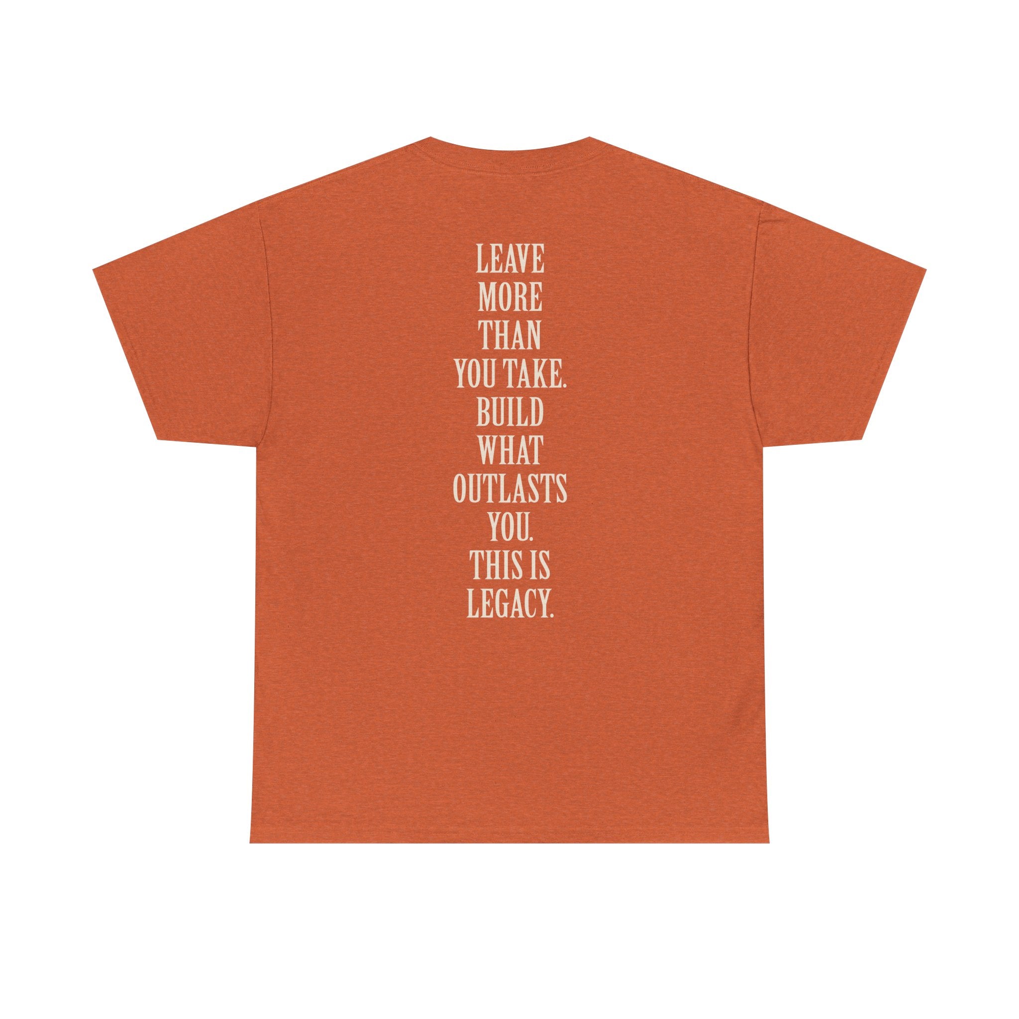 Legacy Graphic Tee — "Legacy" Arch Print Inspirational Cotton Shirt