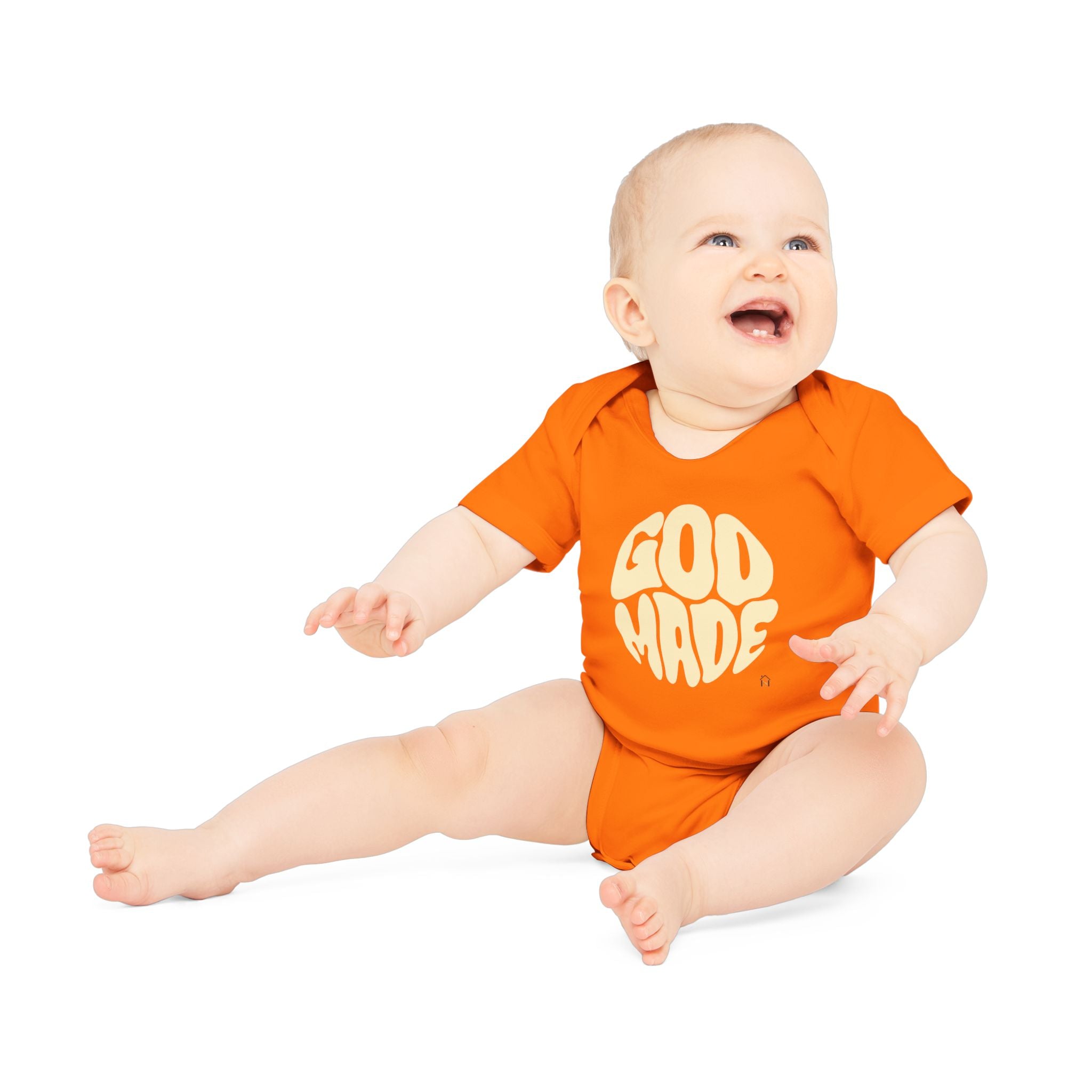 Baby Bodysuit — "God Made" Organic Short Sleeve Infant Onesie