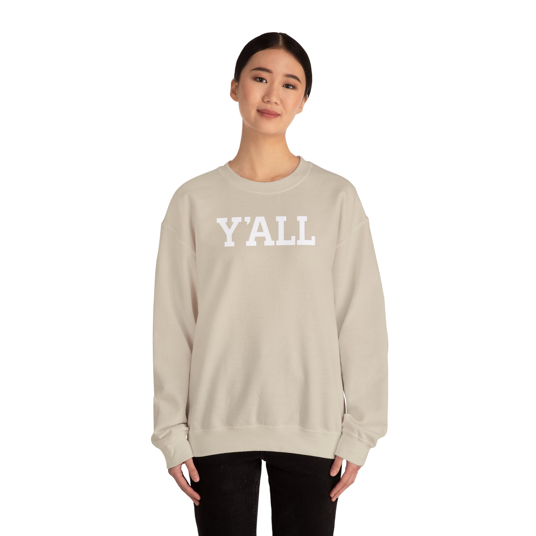 Y'ALL Crewneck Sweatshirt - Cozy Southern Collegiate Pullover