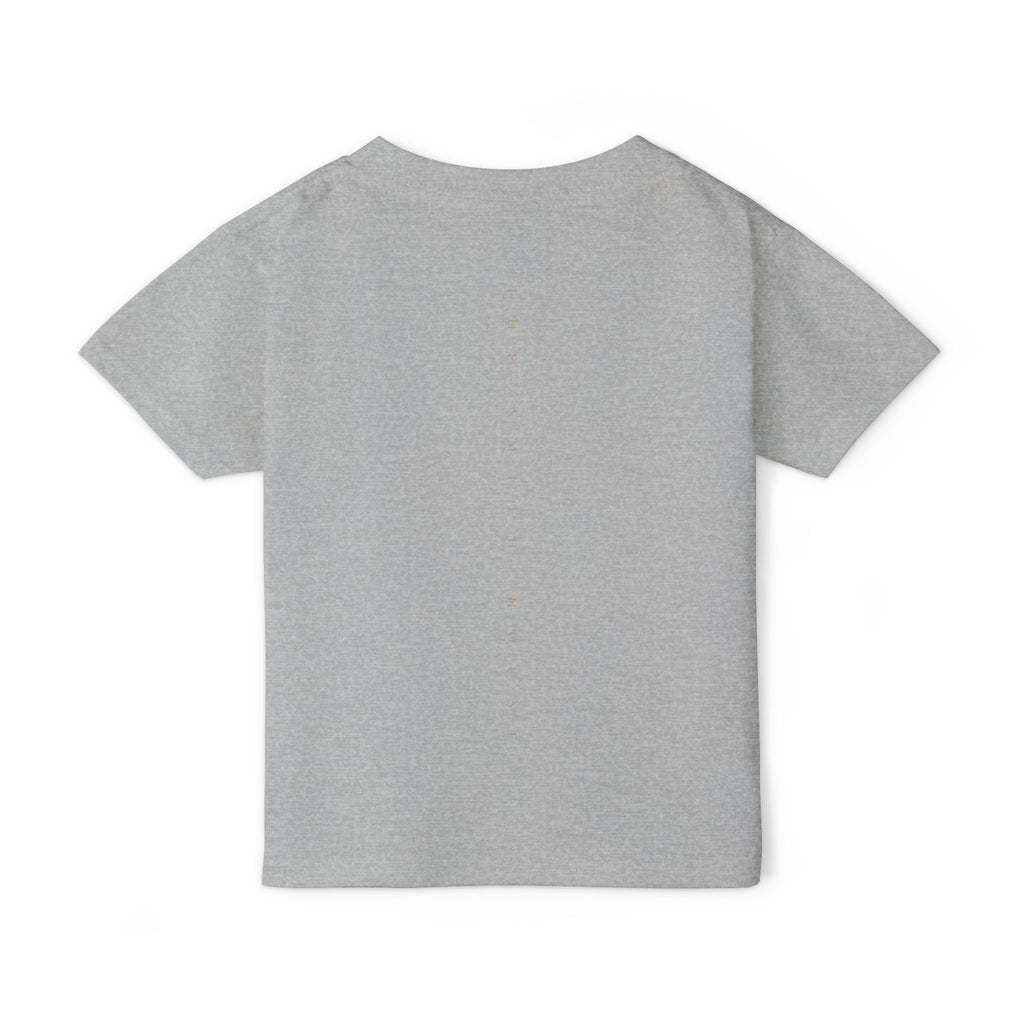 Toddler T-Shirt — "God Made" Red Retro Script Kids Tee