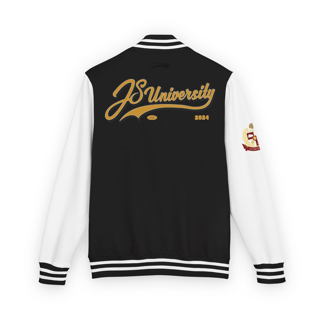 Letterman Jacket — JS University Varsity Letterman Jacket with Script Back Logo