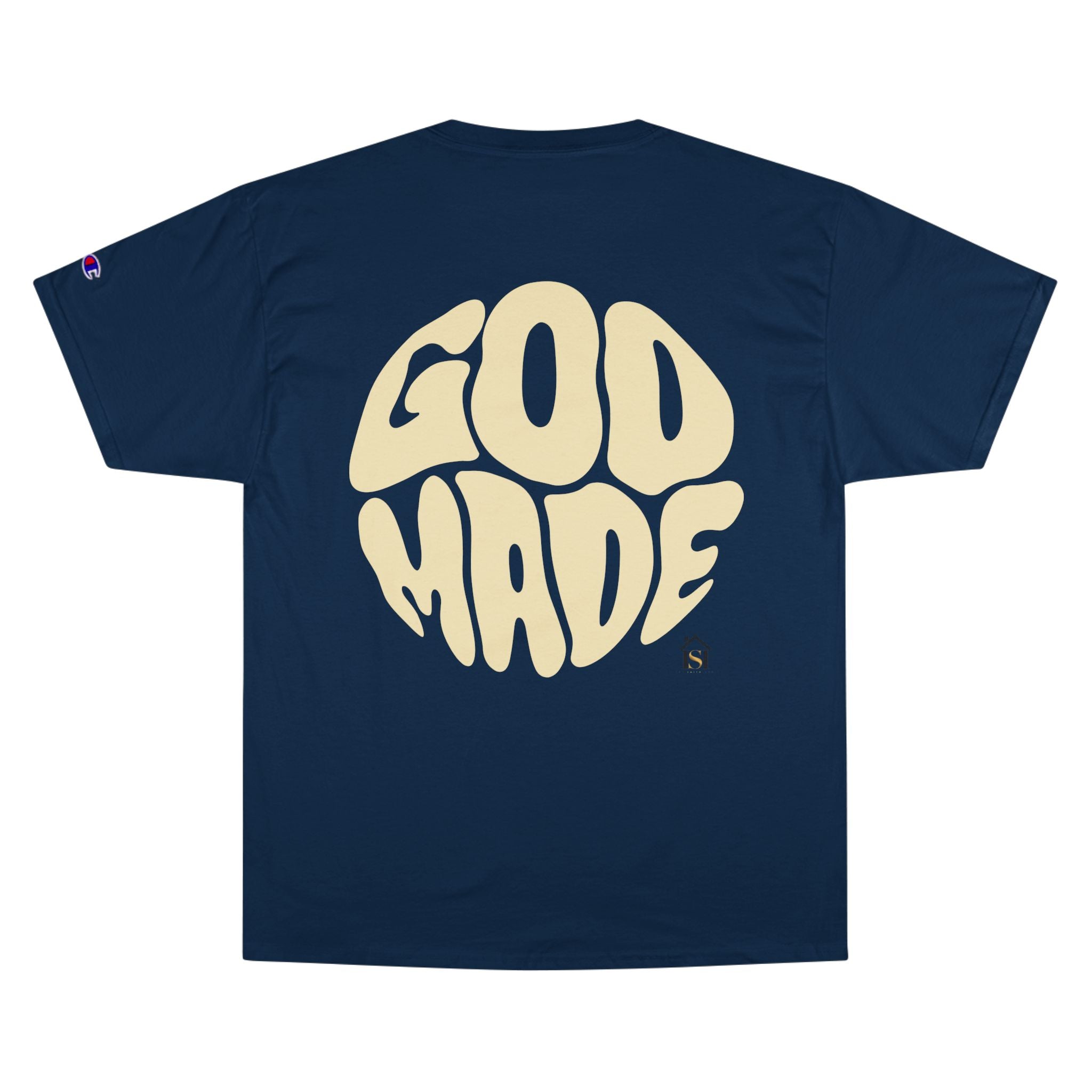 God Made Champion T-Shirt, Casual Wear, Gift for Believers, Inspirational Tee, Everyday Comfort