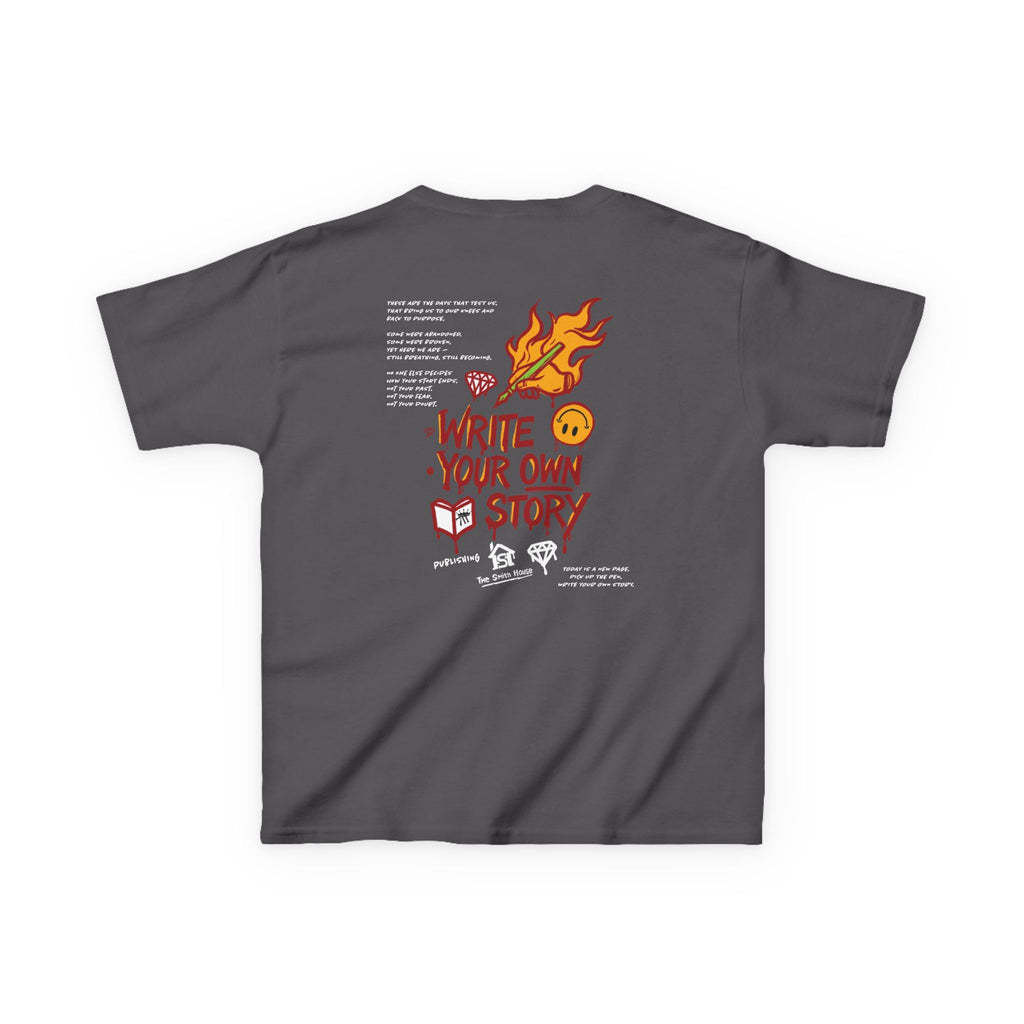 Empowering Kids Tee — "Write Your Own Story" Motivational Graphic T-Shirt