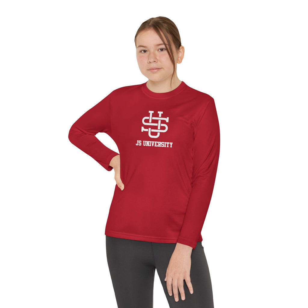 Youth Long Sleeve Stylish Sports Tee with Unique Design