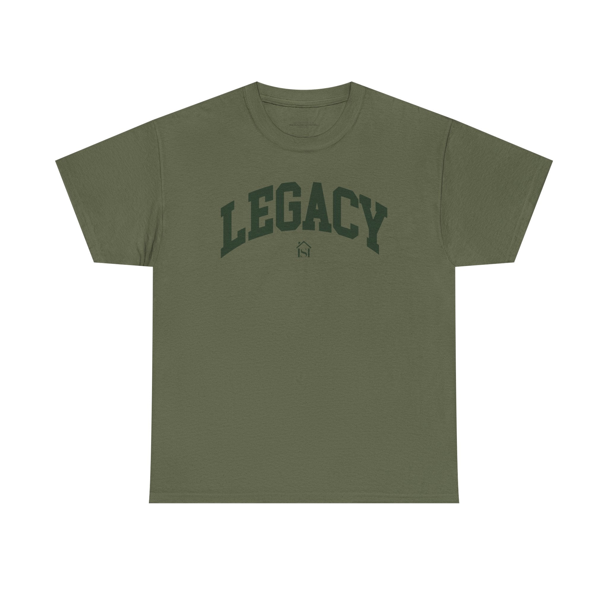 Legacy Graphic Tee — "Legacy" Arch Print Inspirational Cotton Shirt