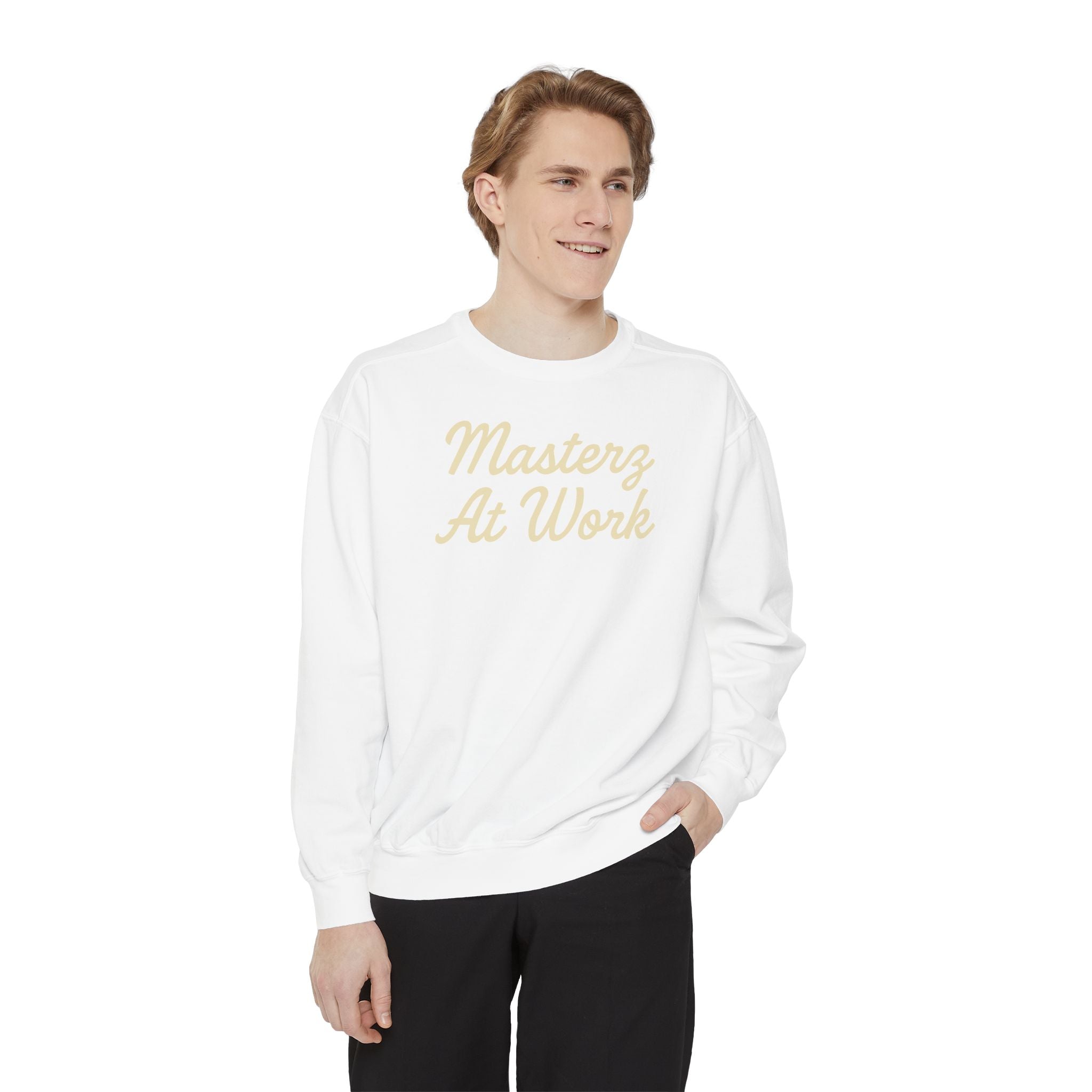 Sweatshirt — "Masterz At Work" Crewneck (Practice Practice Practice)