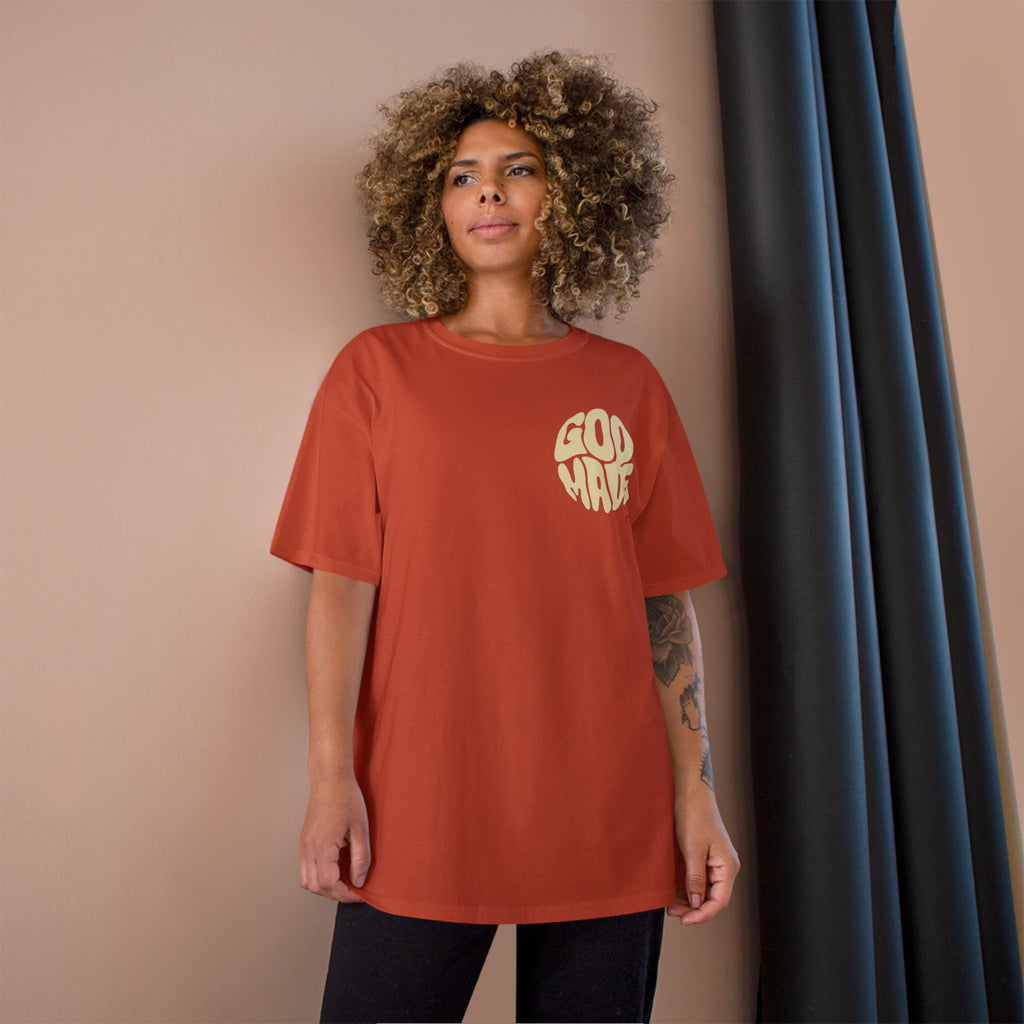 God Made Champion T-Shirt, Casual Wear, Gift for Believers, Inspirational Tee, Everyday Comfort