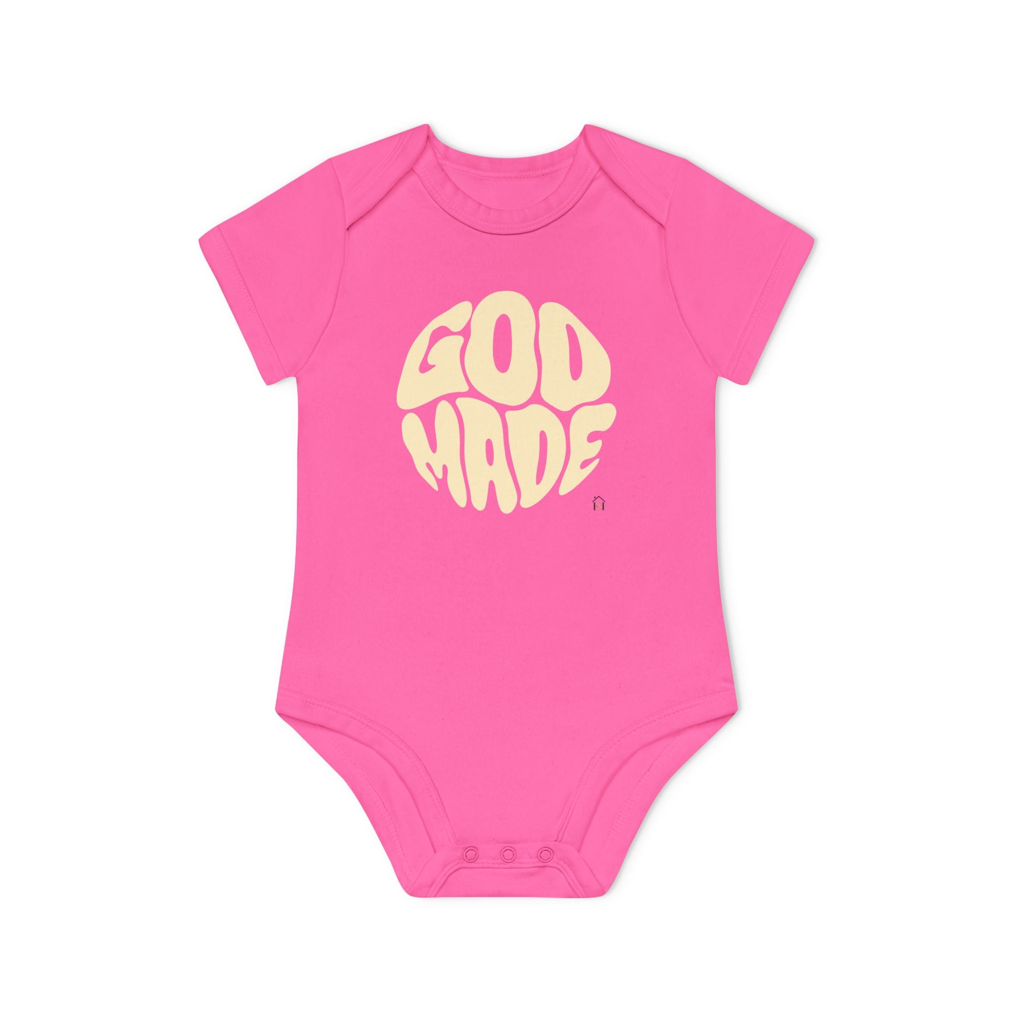 Baby Bodysuit — "God Made" Organic Short Sleeve Infant Onesie