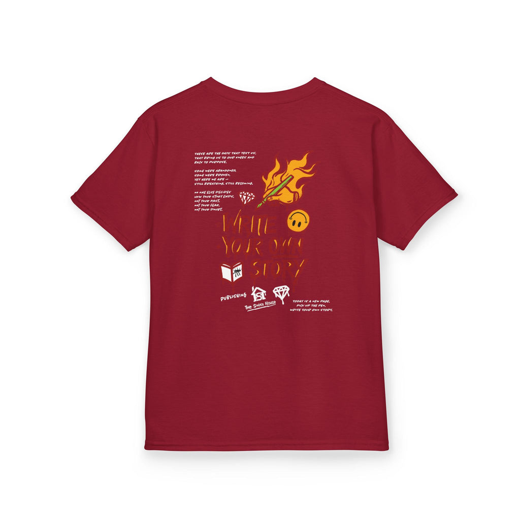 Empowering Kids Tee — "Write Your Own Story" Motivational Graphic T-Shirt