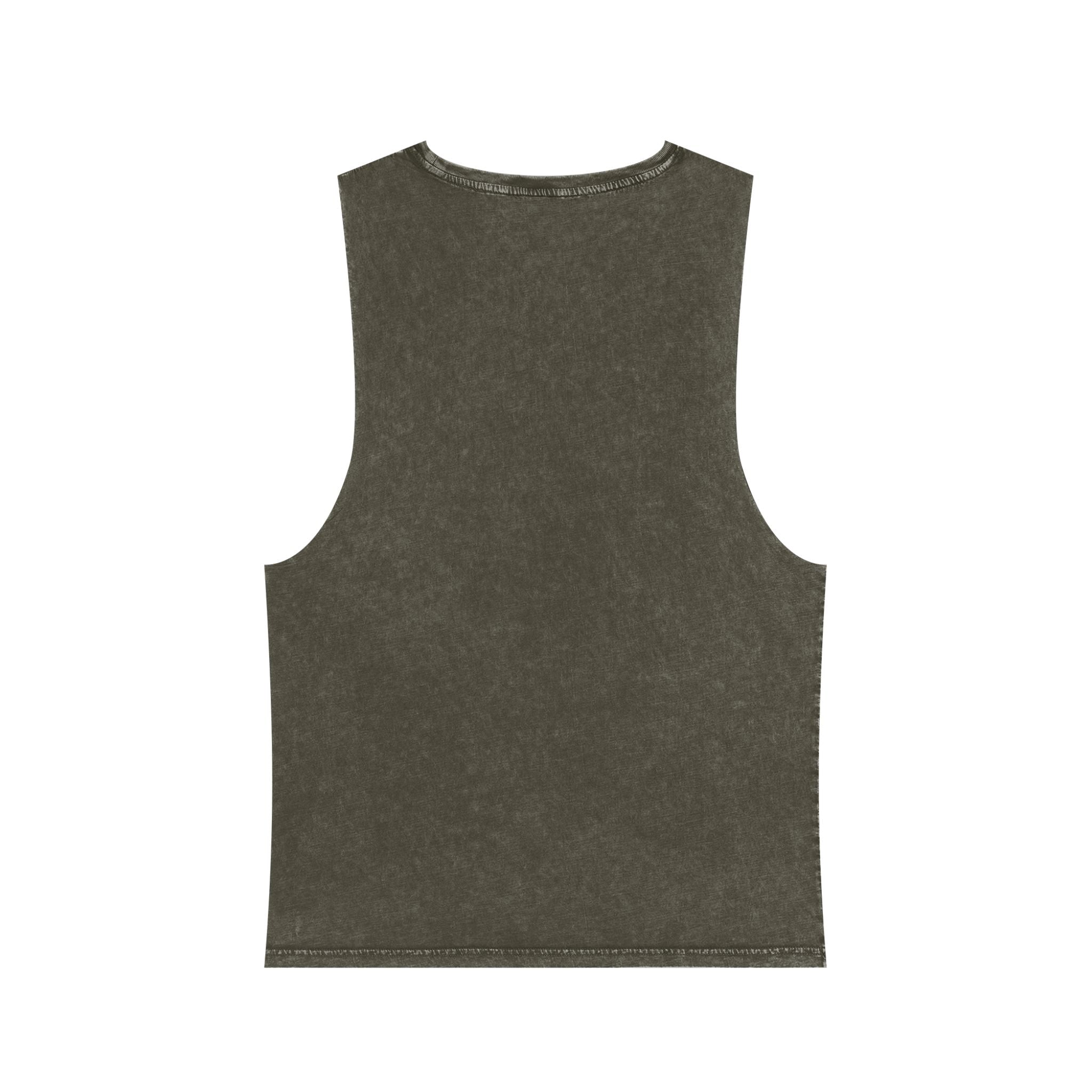 Unisex Stonewash Tank Top, Retro Graphic Tee, God Made Design, Casual Summer Wear, Gift for Friends, Spiritual Apparel