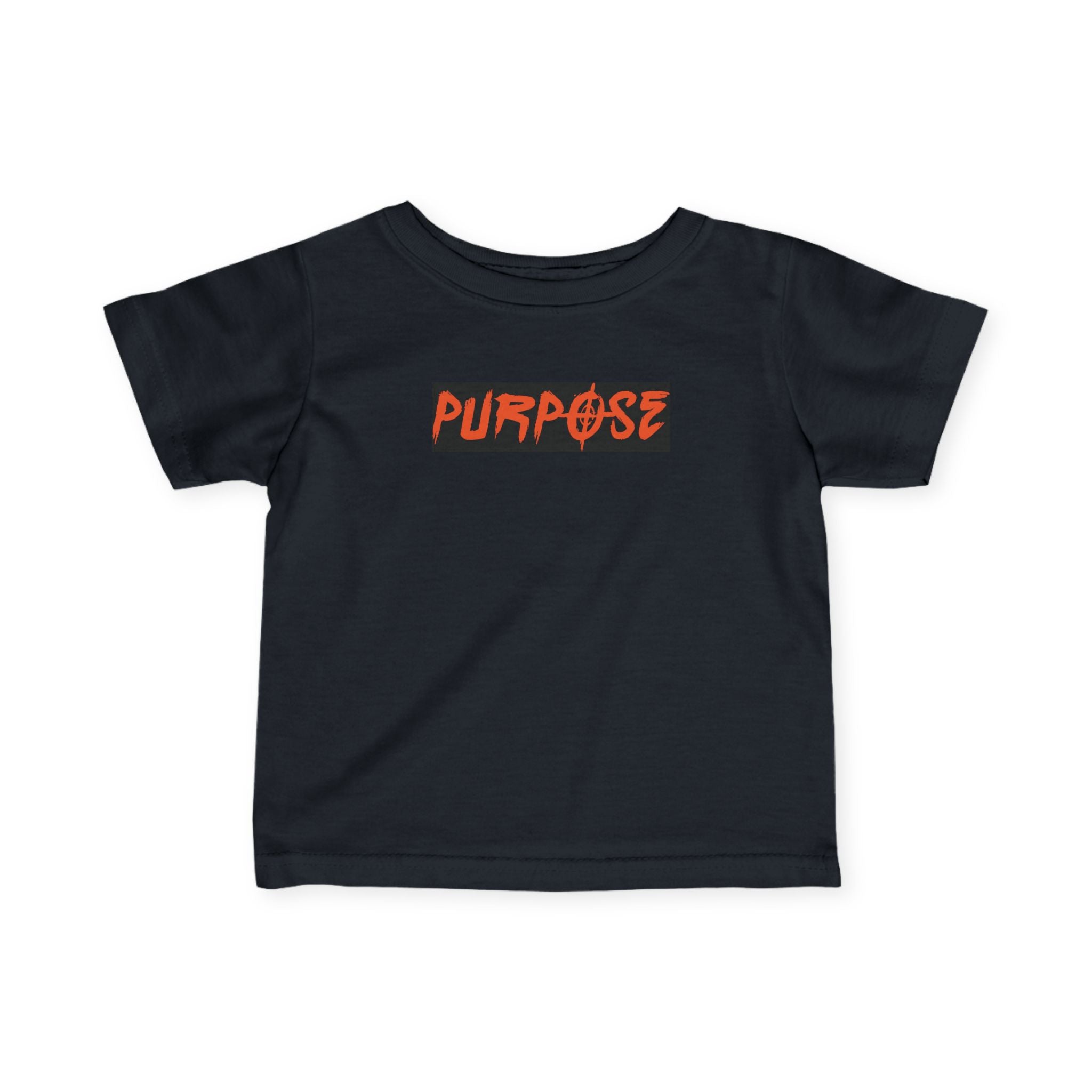 Stylish Purpose Infant Fine Jersey Tee - Trendy Baby Shirt with Bold Graphic Design
