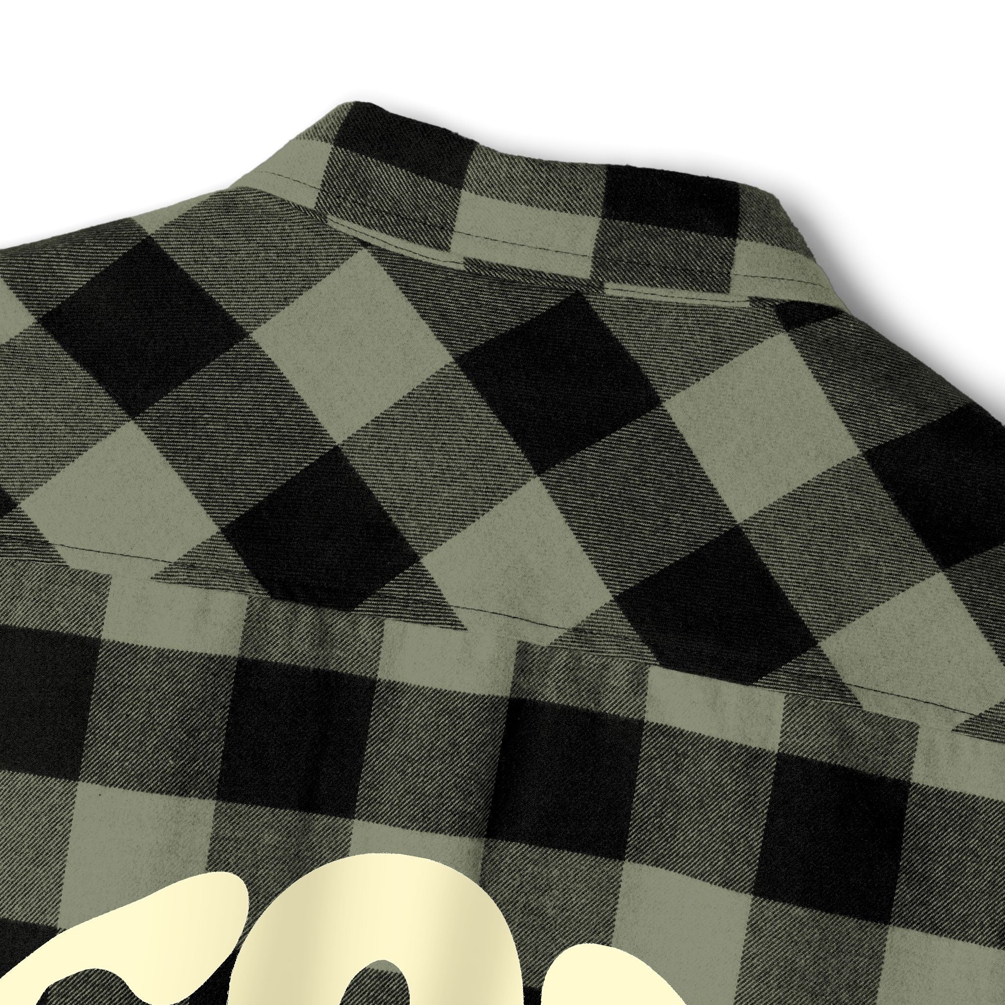 God Made Flannel Shirt — Buffalo Plaid Christian Graphic Shirt