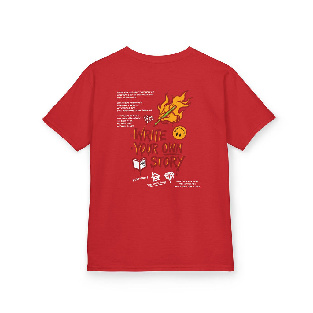 Empowering Kids Tee — "Write Your Own Story" Motivational Graphic T-Shirt