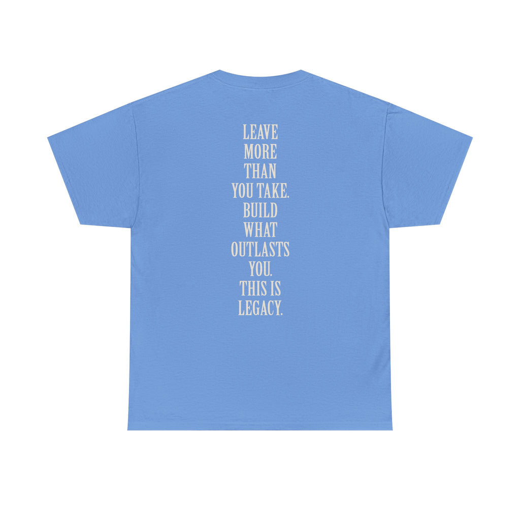 Legacy Graphic Tee — "Legacy" Arch Print Inspirational Cotton Shirt