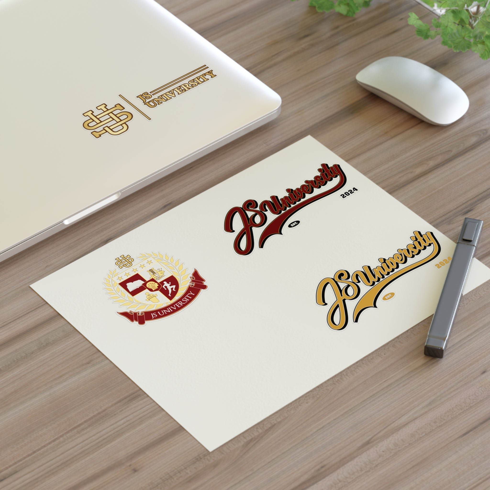 JS University Sticker Sheets - College Spirit Stickers for Students & Alumni
