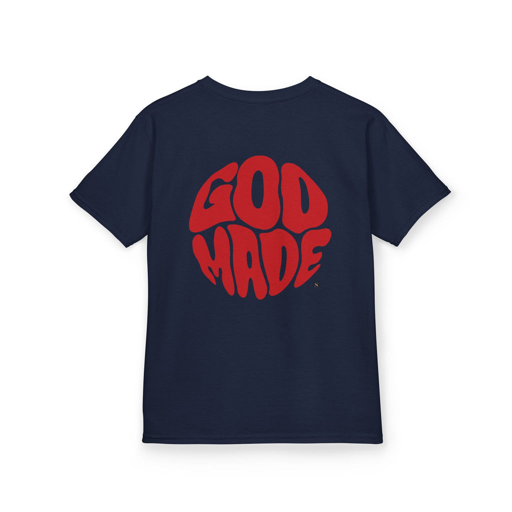 Kids Graphic Tee - 'God Made' Design, Perfect for Birthdays, Family Events, Everyday Wear, Unisex, Playful Style
