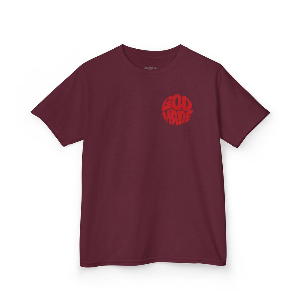 Kids Graphic Tee - 'God Made' Design, Perfect for Birthdays, Family Events, Everyday Wear, Unisex, Playful Style