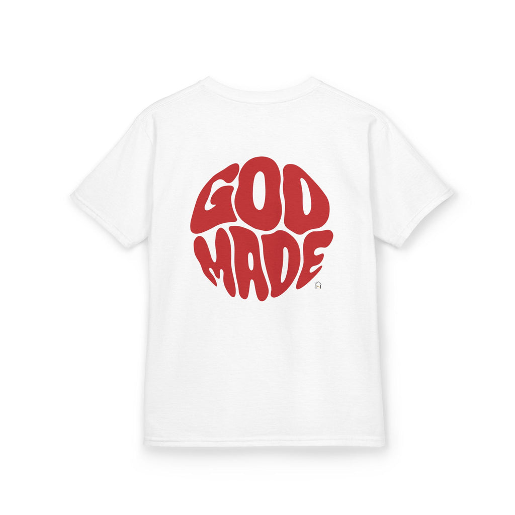 Kids Graphic Tee - 'God Made' Design, Perfect for Birthdays, Family Events, Everyday Wear, Unisex, Playful Style
