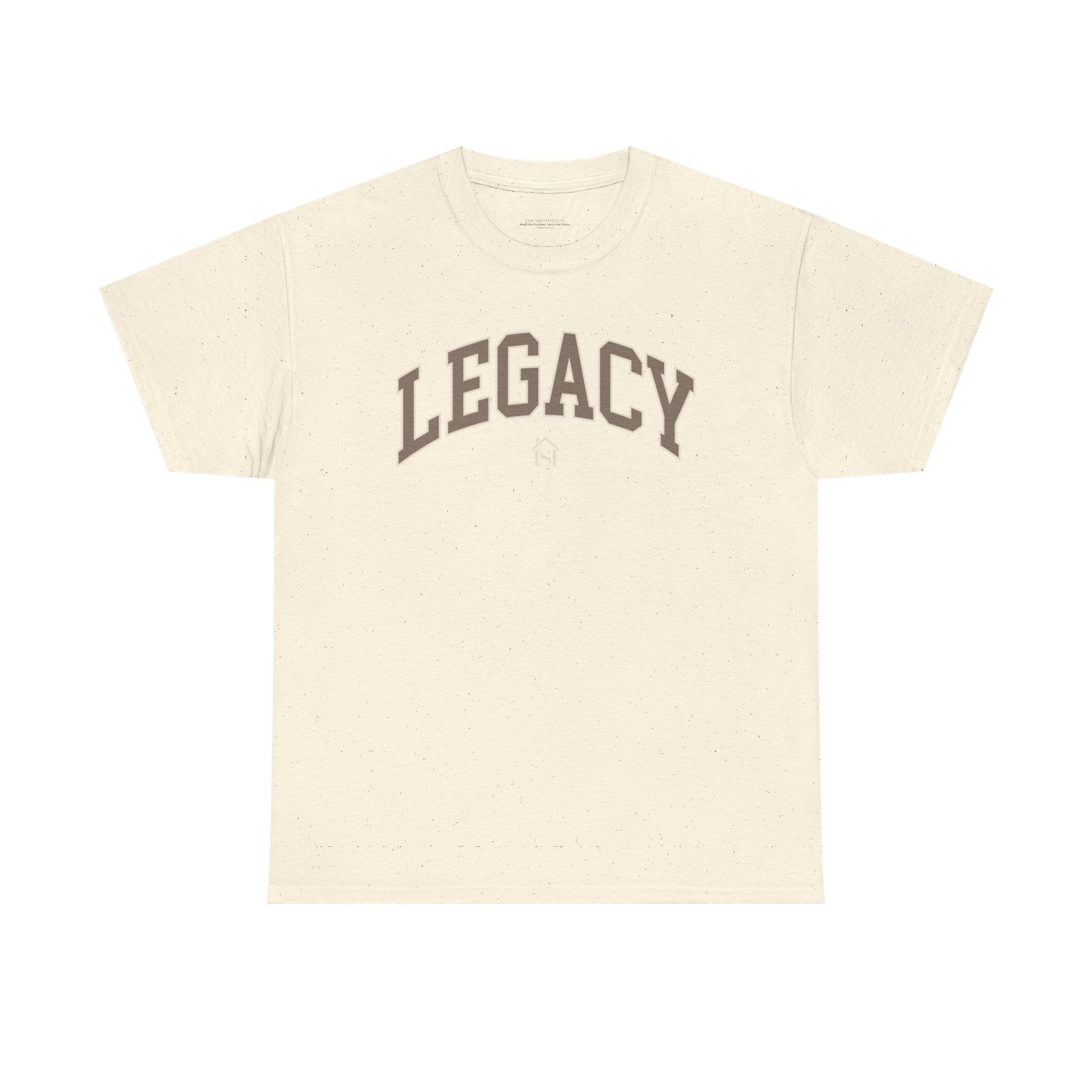 Legacy Graphic Tee — "Legacy" Arch Print Inspirational Cotton Shirt