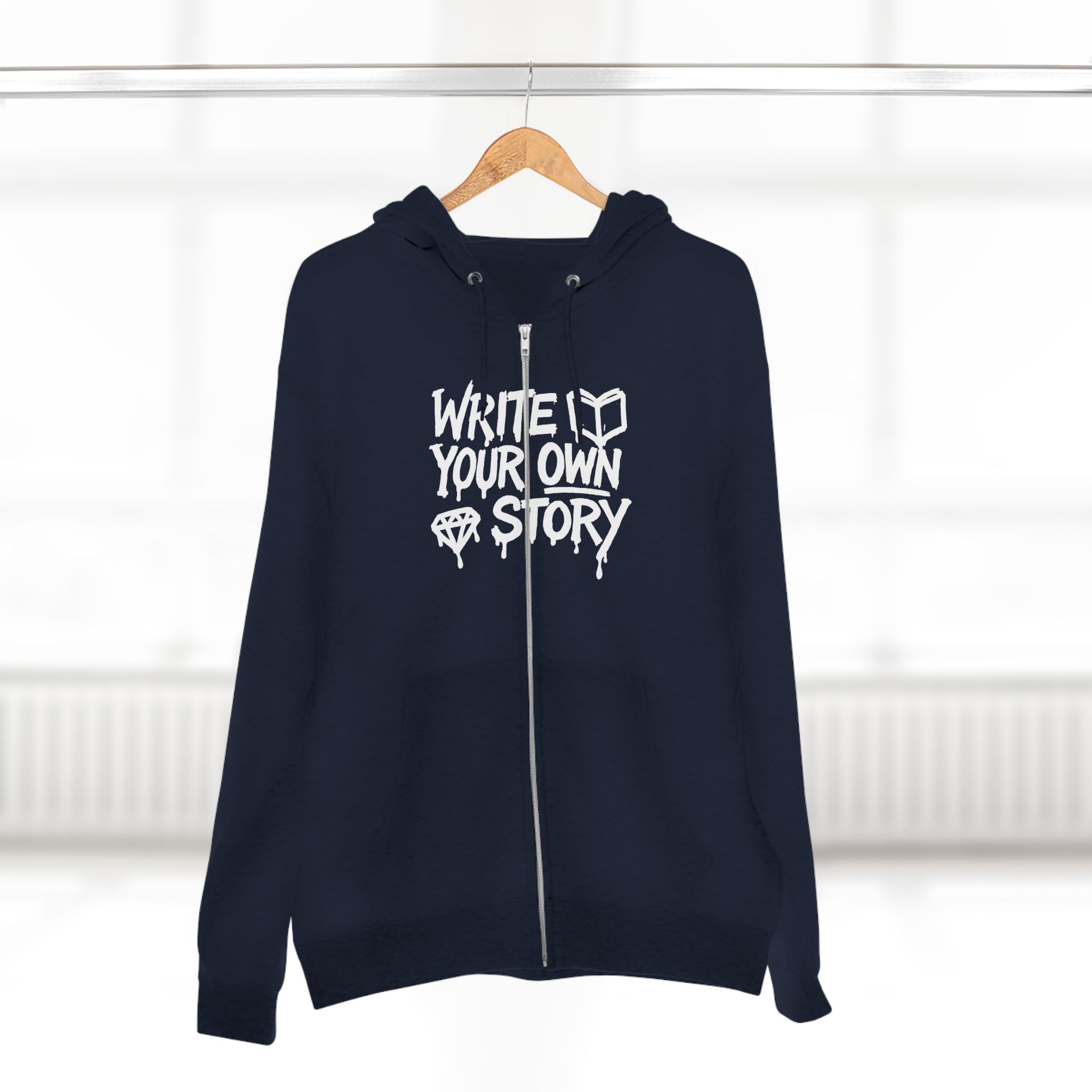 Inspirational Zip Hoodie - Write Your Own Story