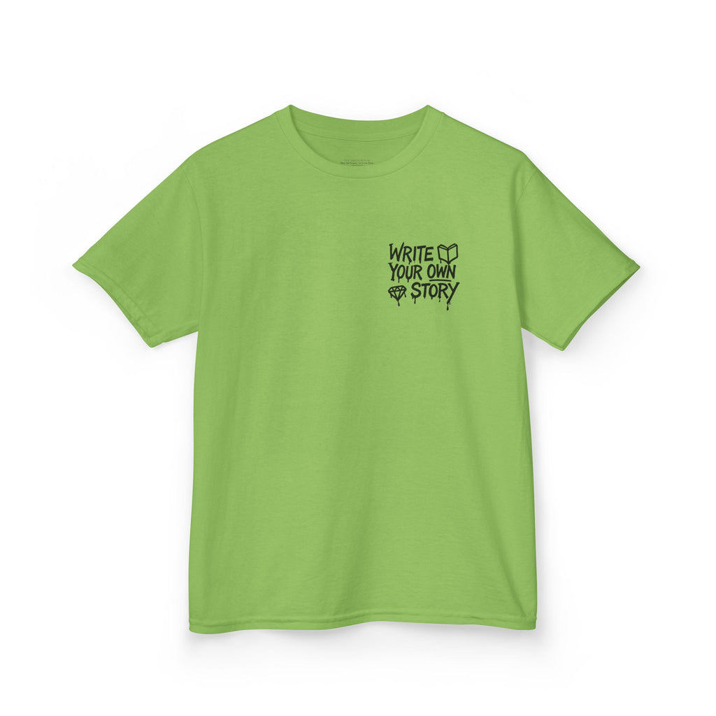 Empowering Kids Tee — "Write Your Own Story" Motivational Graphic T-Shirt