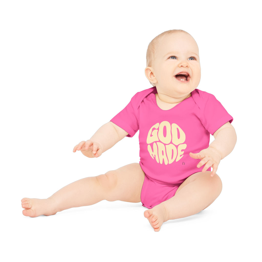 Baby Bodysuit — "God Made" Organic Short Sleeve Infant Onesie