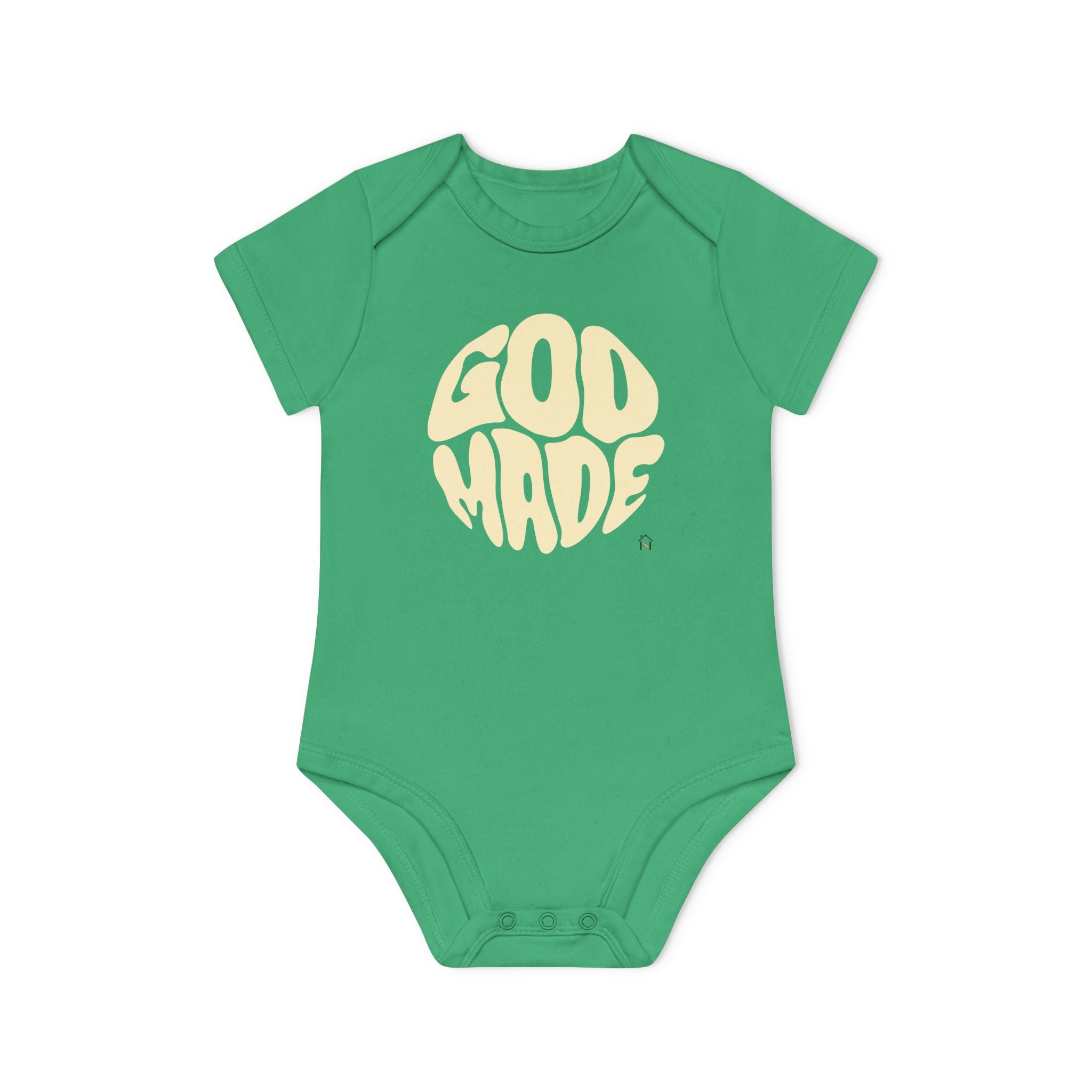 Baby Bodysuit — "God Made" Organic Short Sleeve Infant Onesie