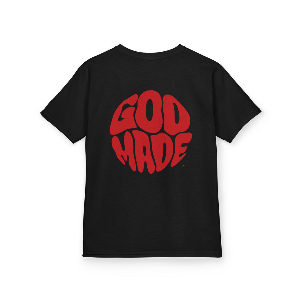 Kids Graphic Tee - 'God Made' Design, Perfect for Birthdays, Family Events, Everyday Wear, Unisex, Playful Style