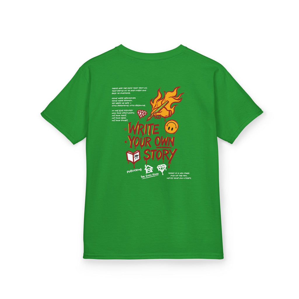 Empowering Kids Tee — "Write Your Own Story" Motivational Graphic T-Shirt