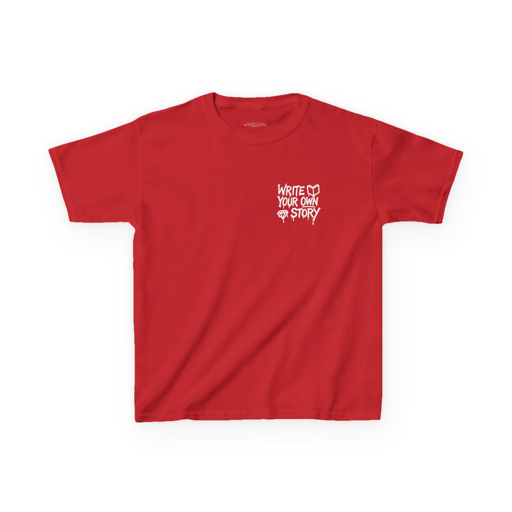 Empowering Kids Tee — "Write Your Own Story" Motivational Graphic T-Shirt
