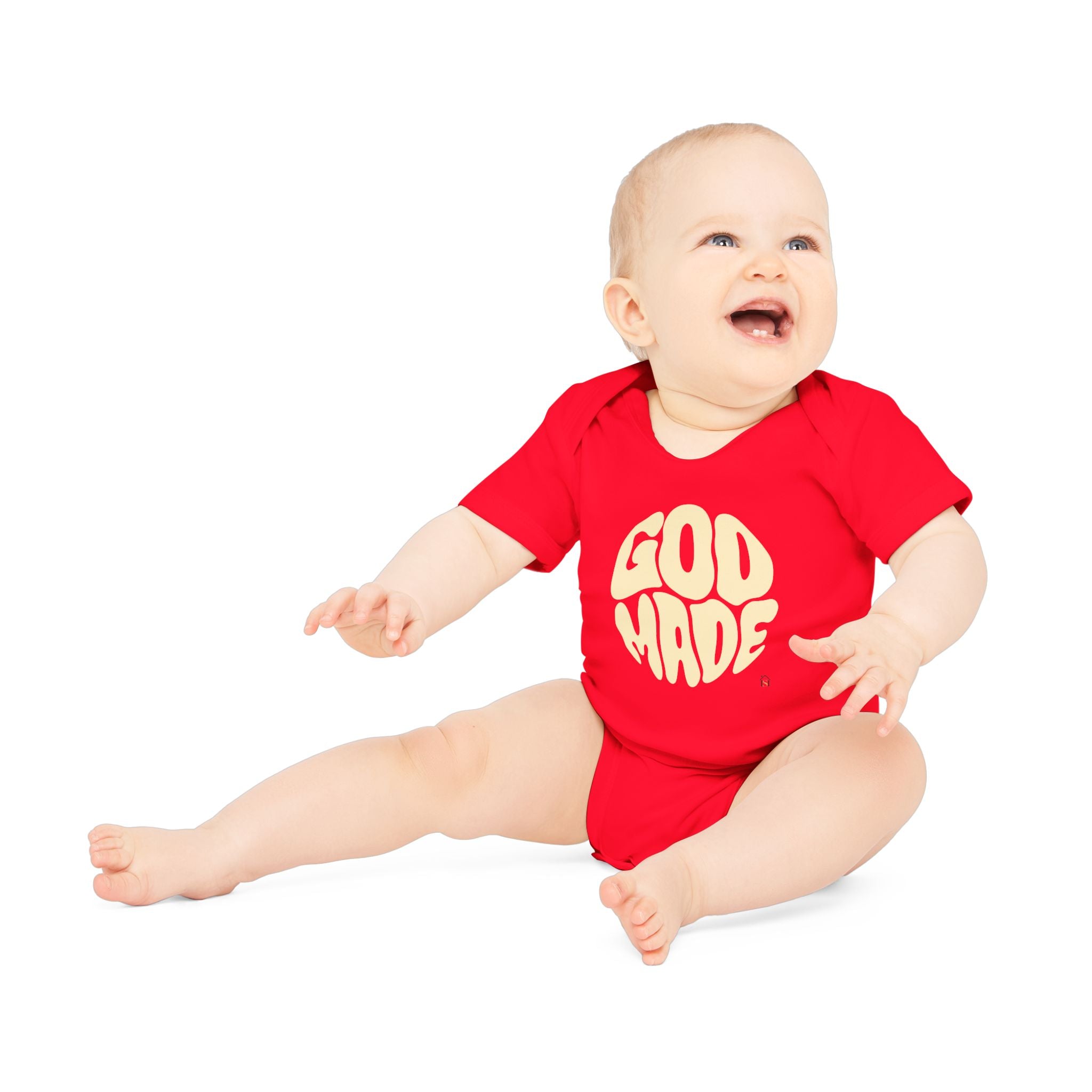 Baby Bodysuit — "God Made" Organic Short Sleeve Infant Onesie