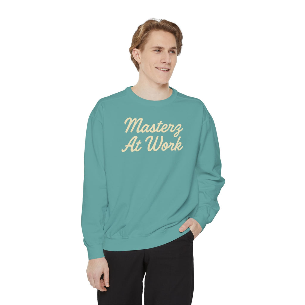 Sweatshirt — "Masterz At Work" Crewneck (Practice Practice Practice)