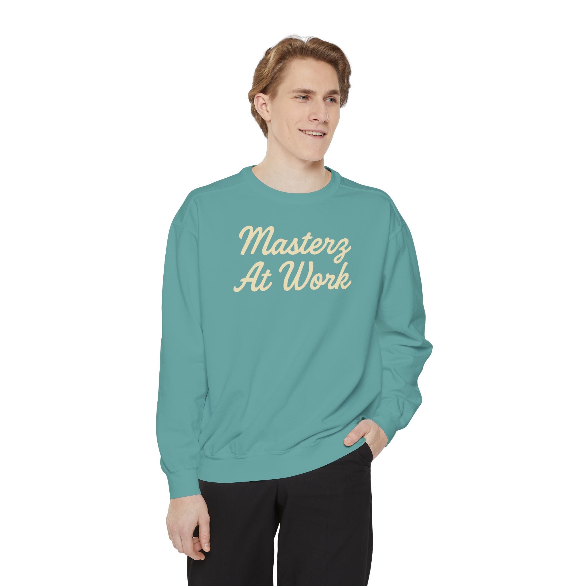 Sweatshirt — "Masterz At Work" Crewneck (Practice Practice Practice)