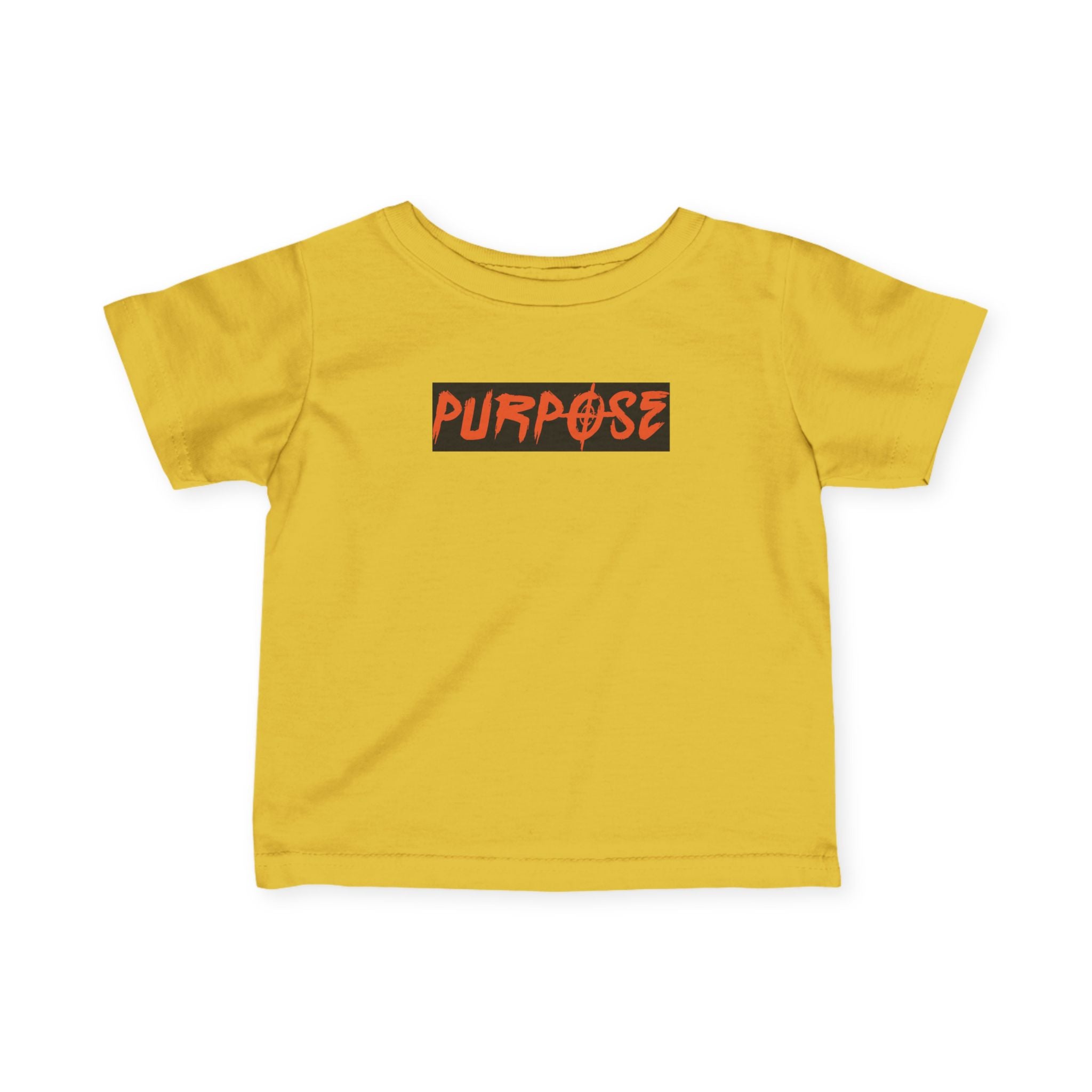 Stylish Purpose Infant Fine Jersey Tee - Trendy Baby Shirt with Bold Graphic Design