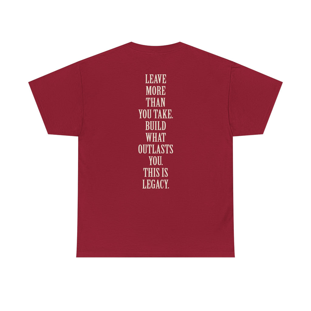 Legacy Graphic Tee — "Legacy" Arch Print Inspirational Cotton Shirt