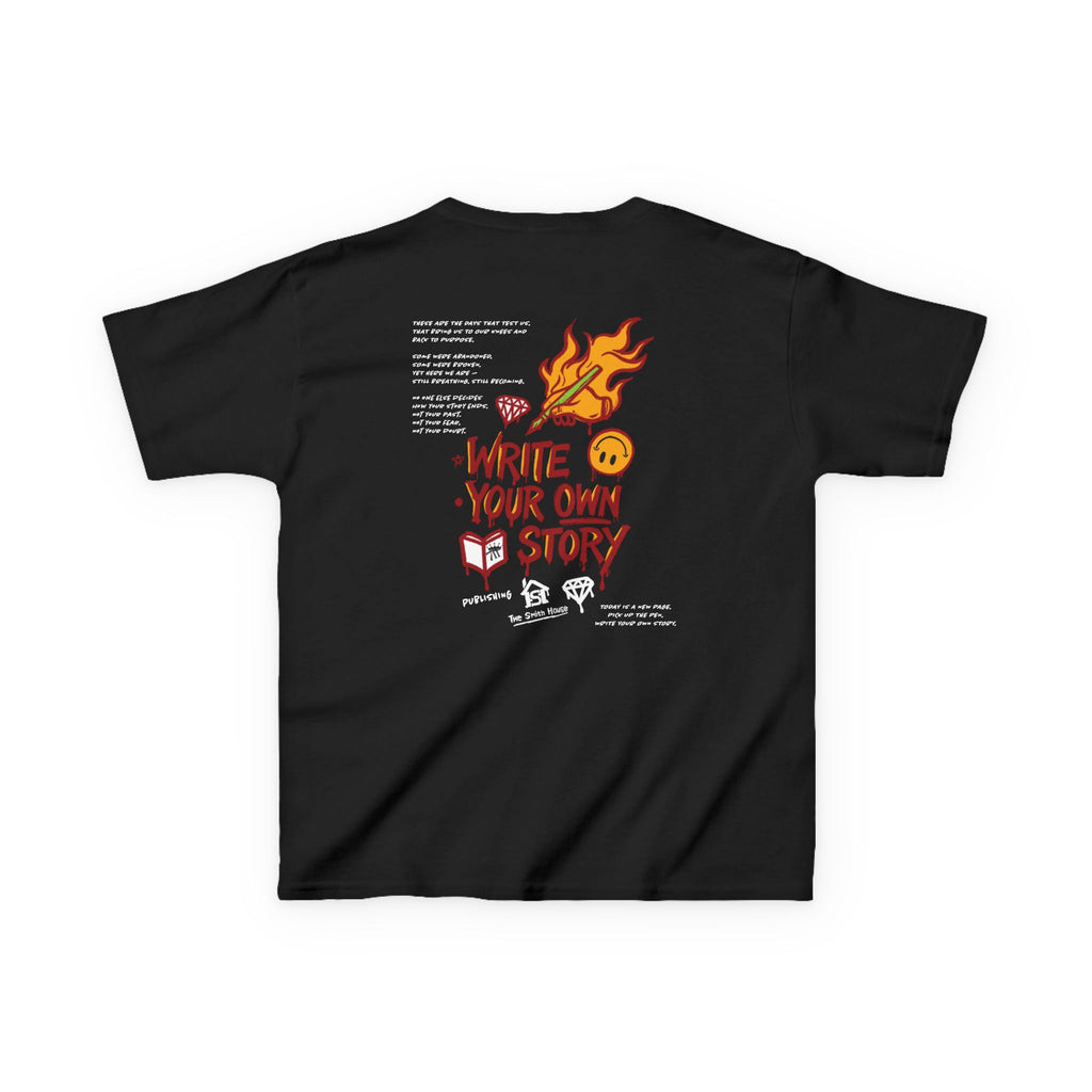 Empowering Kids Tee — "Write Your Own Story" Motivational Graphic T-Shirt