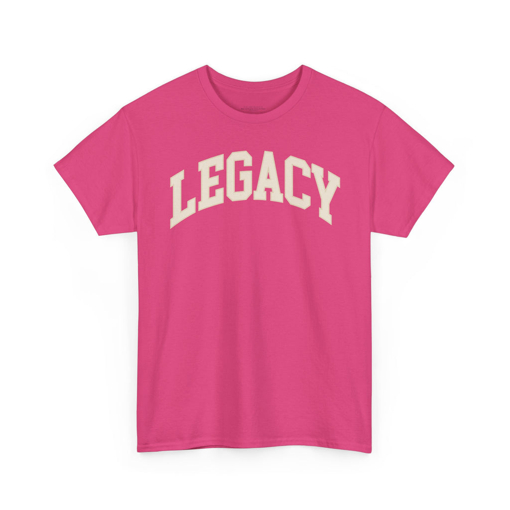 Legacy Graphic Tee — "Legacy" Arch Print Inspirational Cotton Shirt