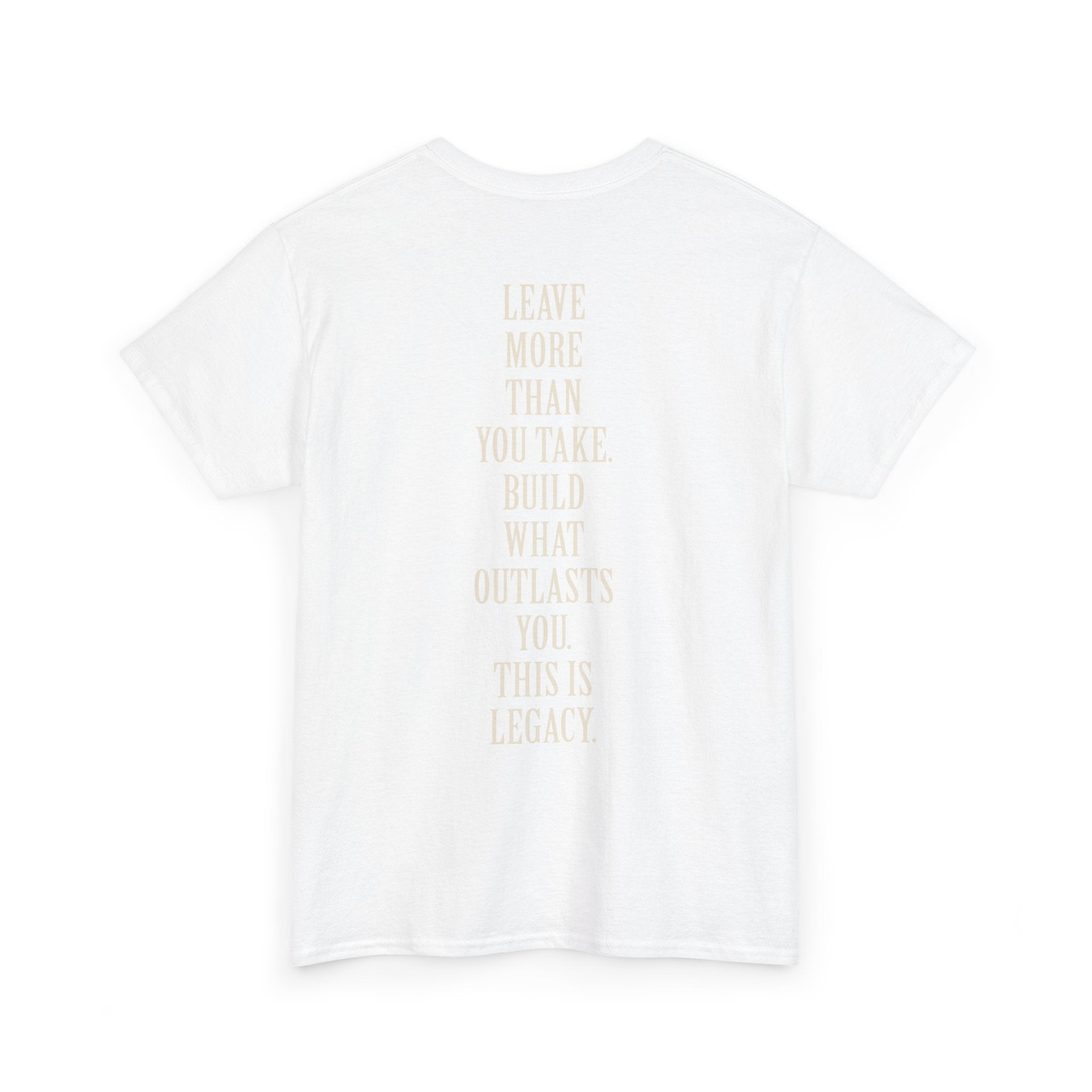 Legacy Graphic Tee — "Legacy" Arch Print Inspirational Cotton Shirt