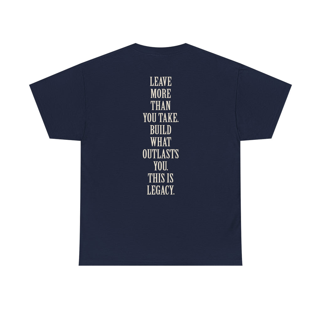 Legacy Graphic Tee — "Legacy" Arch Print Inspirational Cotton Shirt