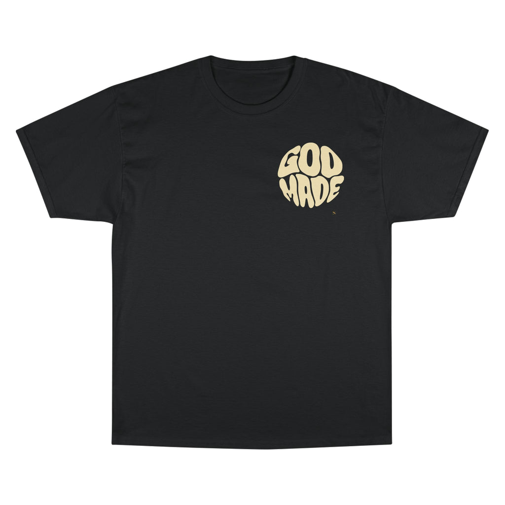 God Made Champion T-Shirt, Casual Wear, Gift for Believers, Inspirational Tee, Everyday Comfort