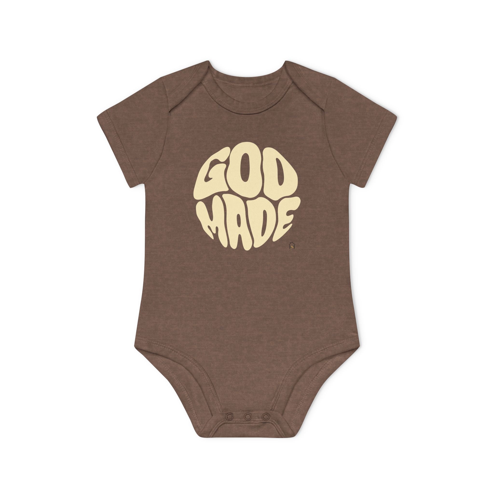 Baby Bodysuit — "God Made" Organic Short Sleeve Infant Onesie