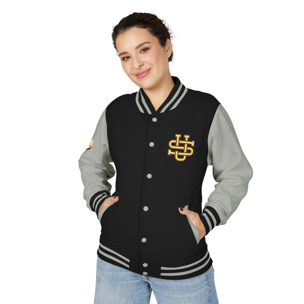 Letterman Jacket — JS University Varsity Letterman Jacket with Script Back Logo