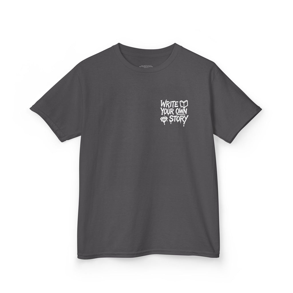 Empowering Kids Tee — "Write Your Own Story" Motivational Graphic T-Shirt