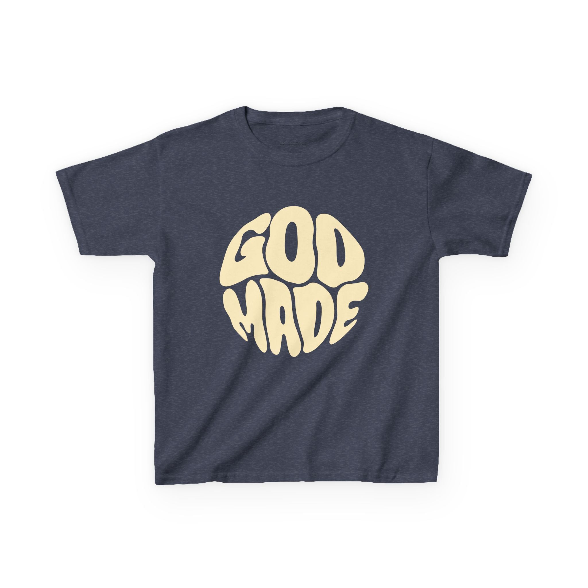 Kids God Made Tee - Fun & Faithful Cotton T-Shirt, Perfect for Birthdays, Holidays, Everyday Wear, Gift for Kids
