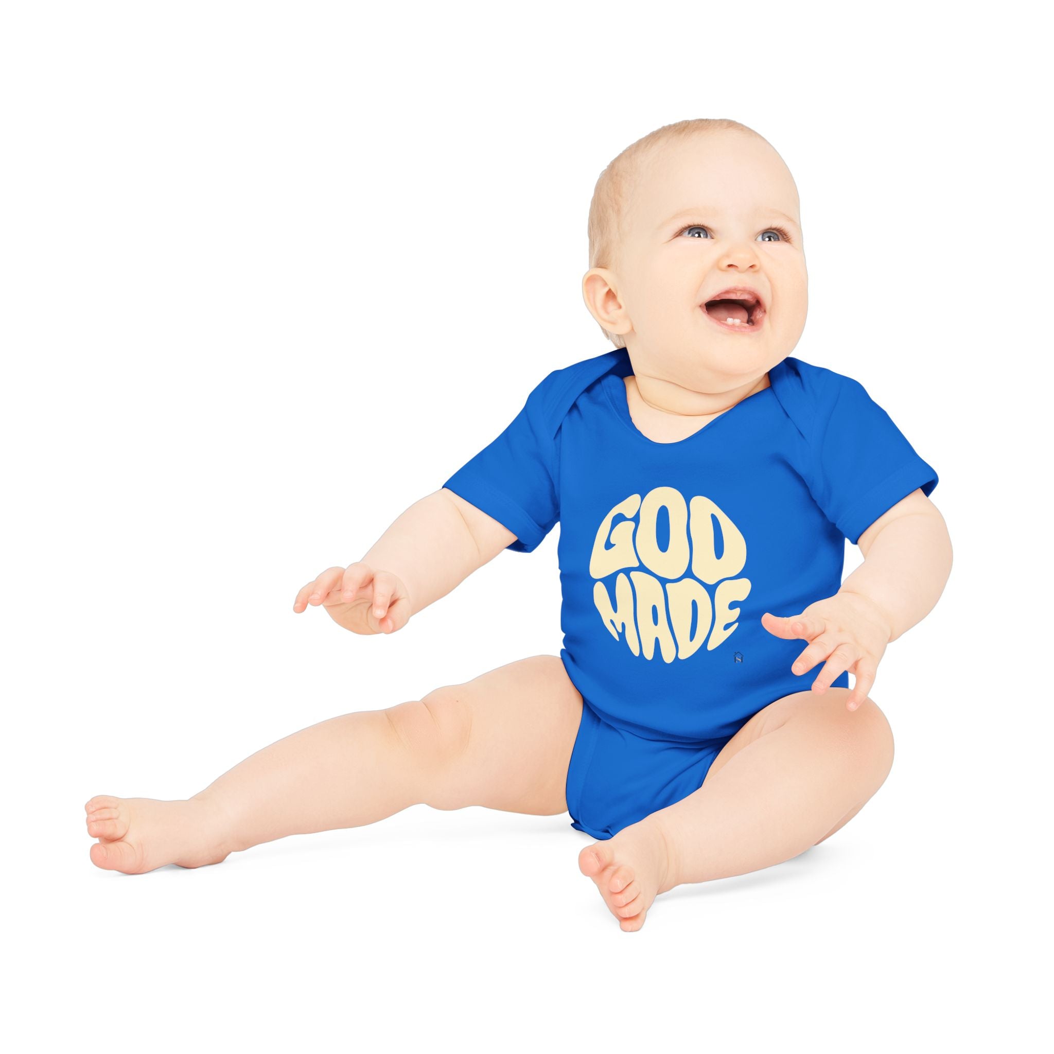 Baby Bodysuit — "God Made" Organic Short Sleeve Infant Onesie