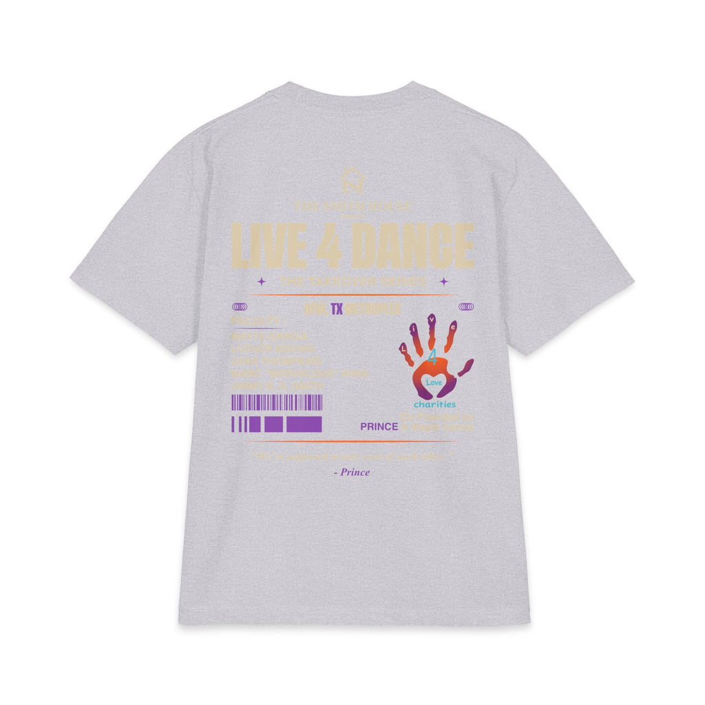 Live 4 Dance DFW Takeover T-Shirt — Live4LoveCharities Dance Convention Shirt